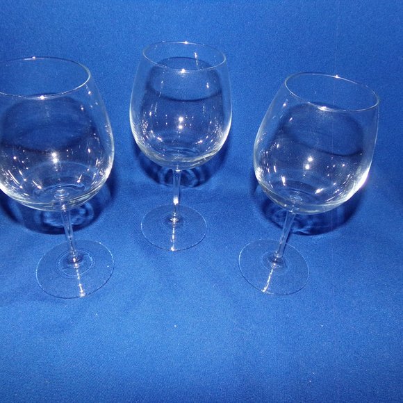 Set of 3 Large Crystal Wine Glasses - Picture 1 of 7
